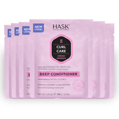 HASK Curl Care mascarilla profunda en envase define rizos con suavidad.