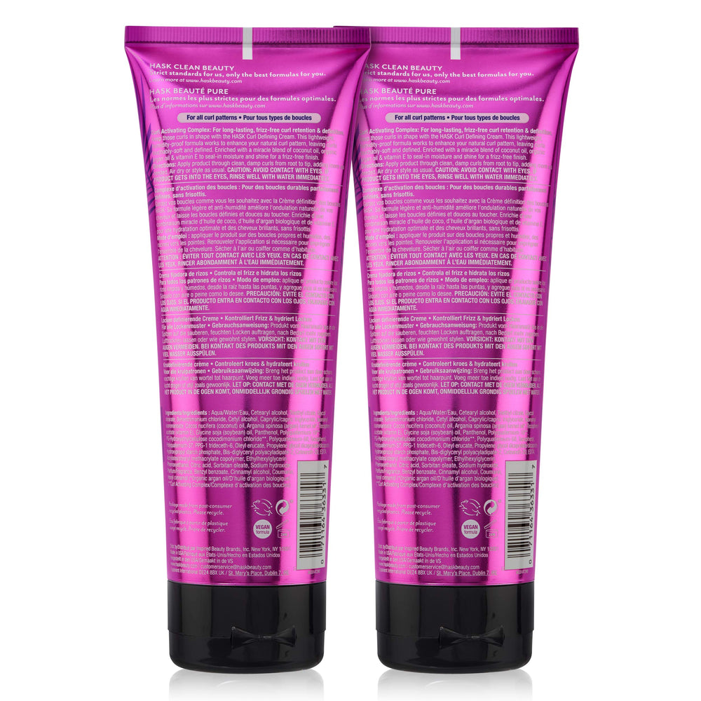 HASK fragancia-tropical-coco-rizos con aroma agradable durante el peinado.
