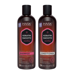 HASK Keratin Smoothing Shampoo en botella de 12 oz para cabello suave