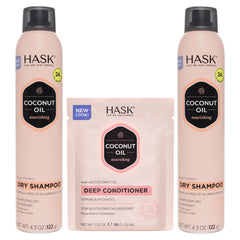 Kit de HASK champu seco duo 4.3oz: refresca raíces y aporta cuerpo.