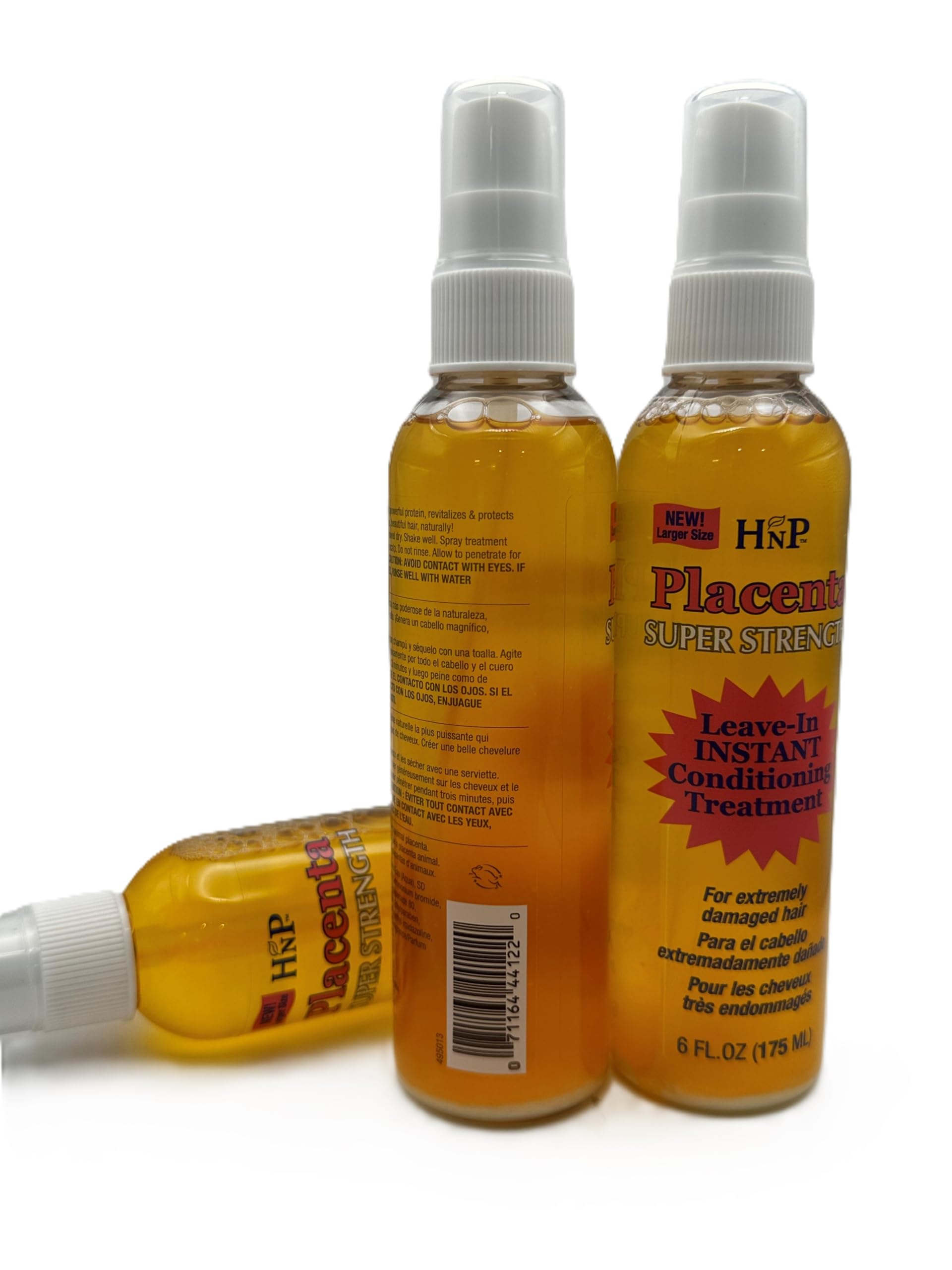 HASK Placenta 6 oz bottle in bathroom setting ready for use.