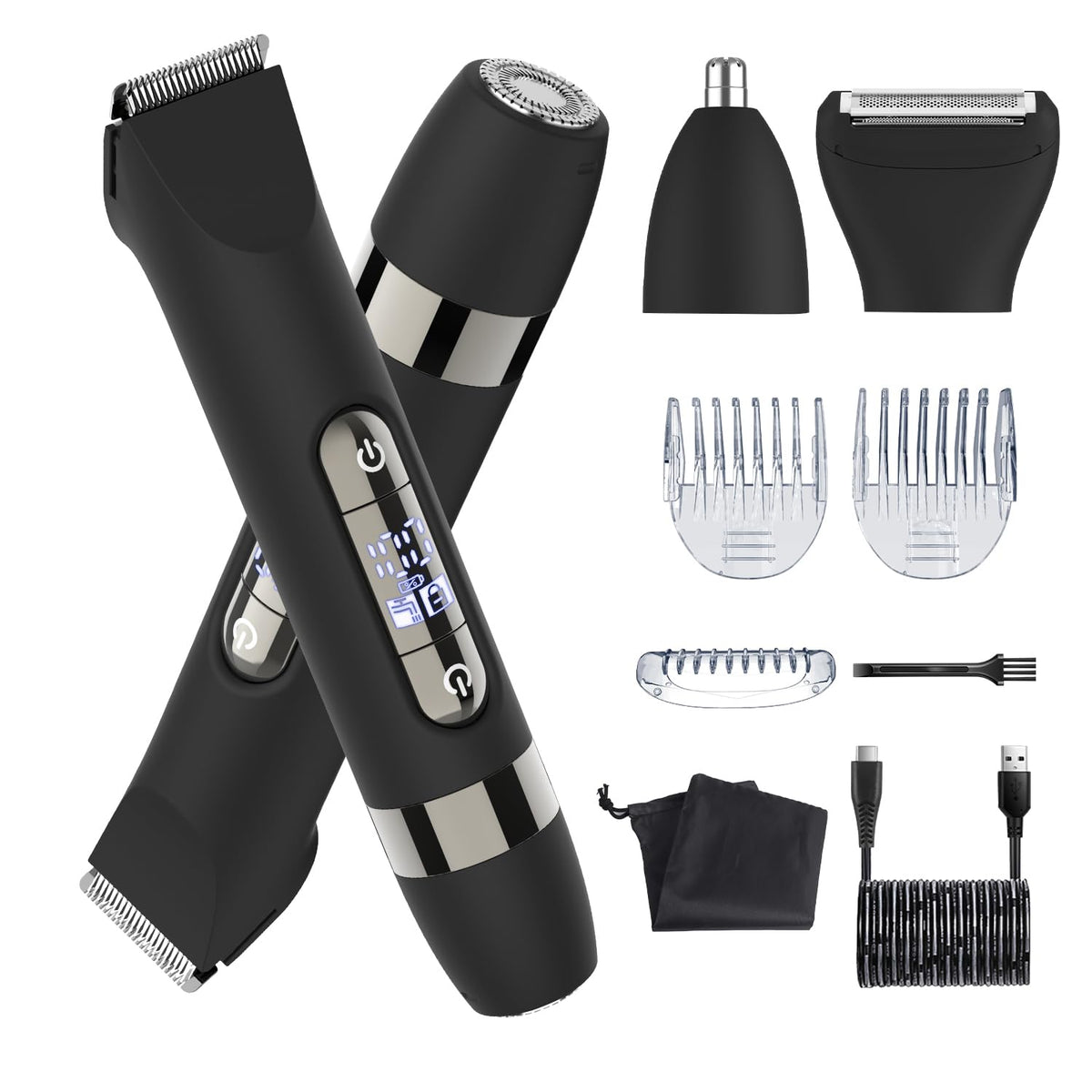 Hatteker 4-in-1 full-body grooming kit for versatile trimming at home