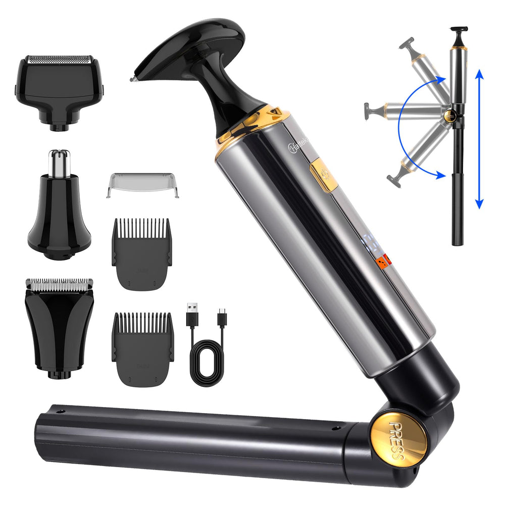Hatteker back shaver with extendable arm for effortless back grooming.