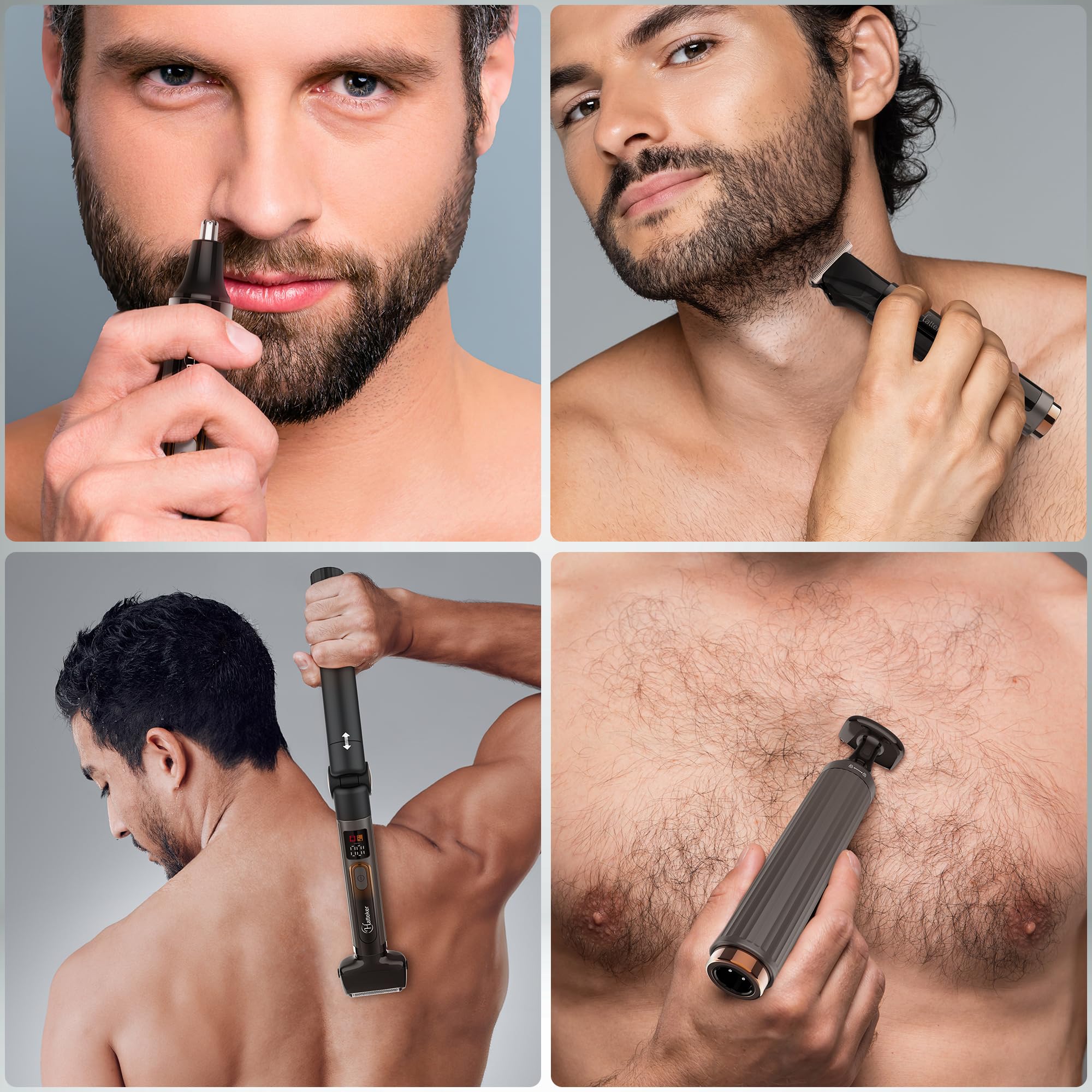 Hatteker cordless ergonomic grip ensures comfortable handling during grooming.
