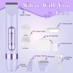 Hatteker dual-head body trimmer for fast and precise grooming