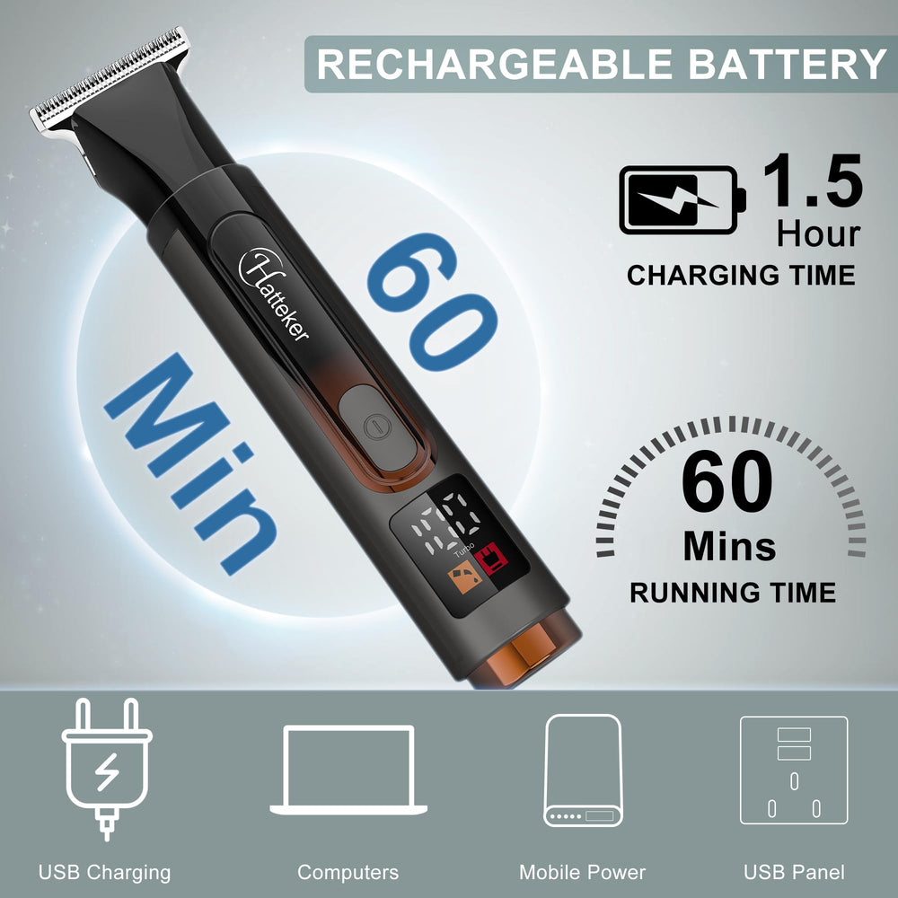 Hatteker IPX6 waterproof design for easy cleaning under running water.
