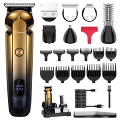 Hatteker men's beard trimmer kit packaging for travel convenience.