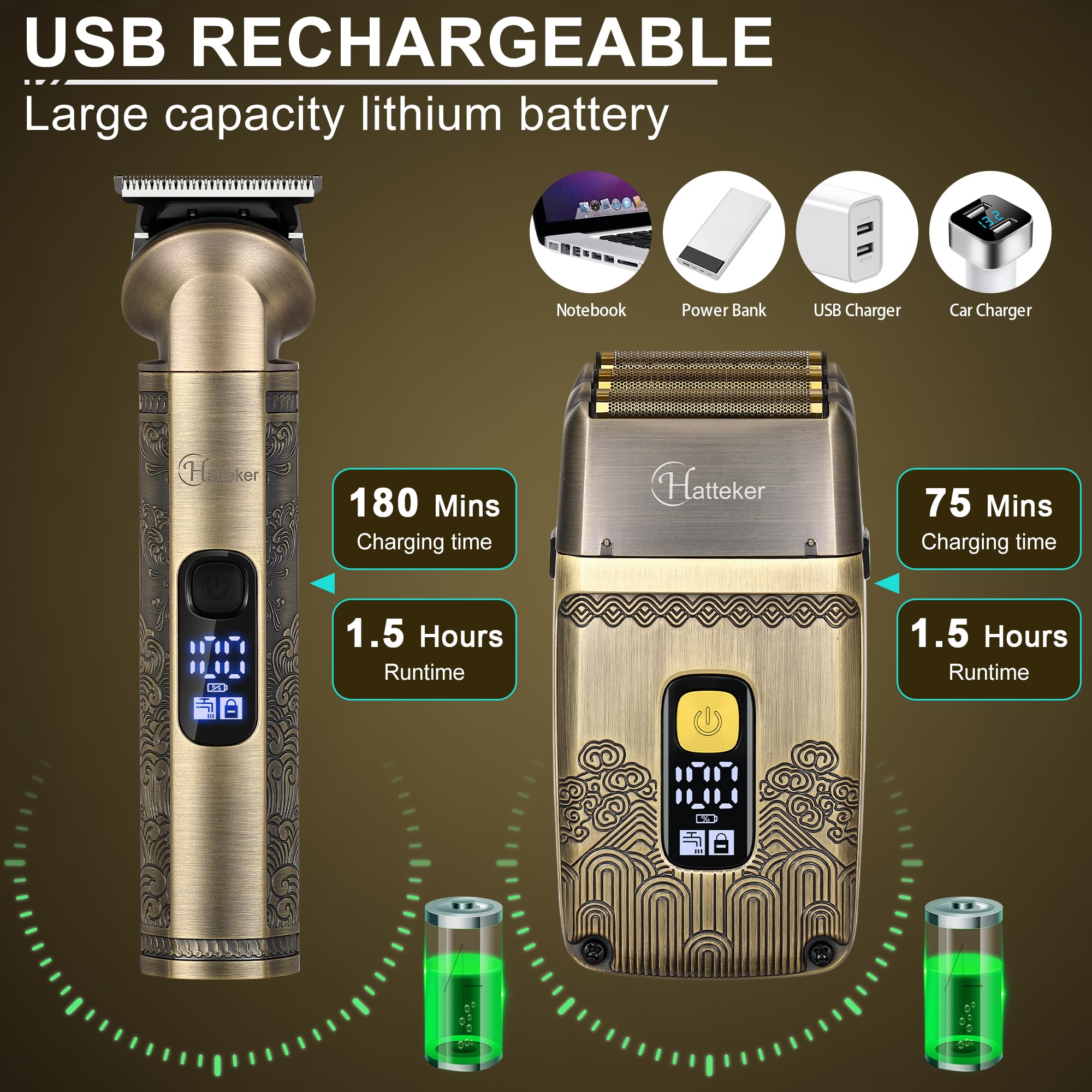 Hatteker nose and ear trimmer for safe grooming