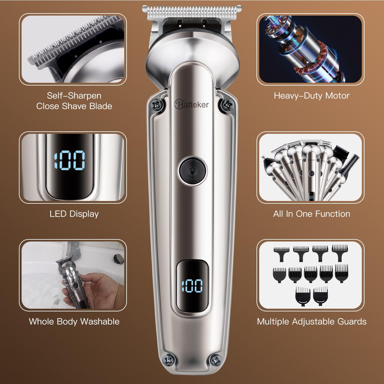 Hatteker nose and ear trimmer for comfortable grooming