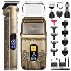 Hatteker professional clipper with guide combs for precise home grooming