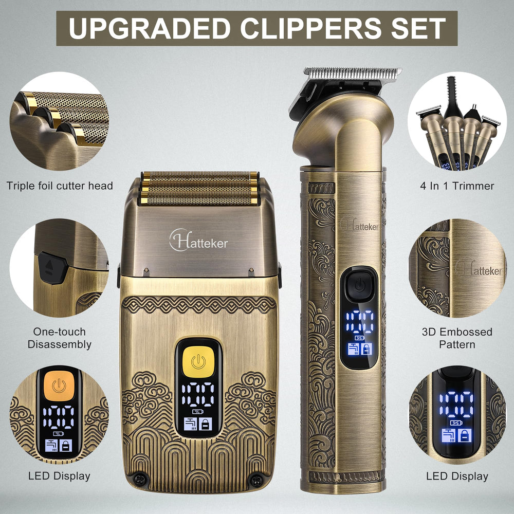 Hatteker T-blade zero-gap trimmer for detailed edge work