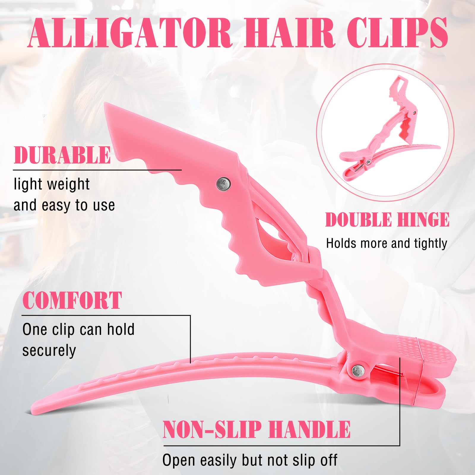 Havawish hair sectioning clip helps precise partitioning during tutorials.