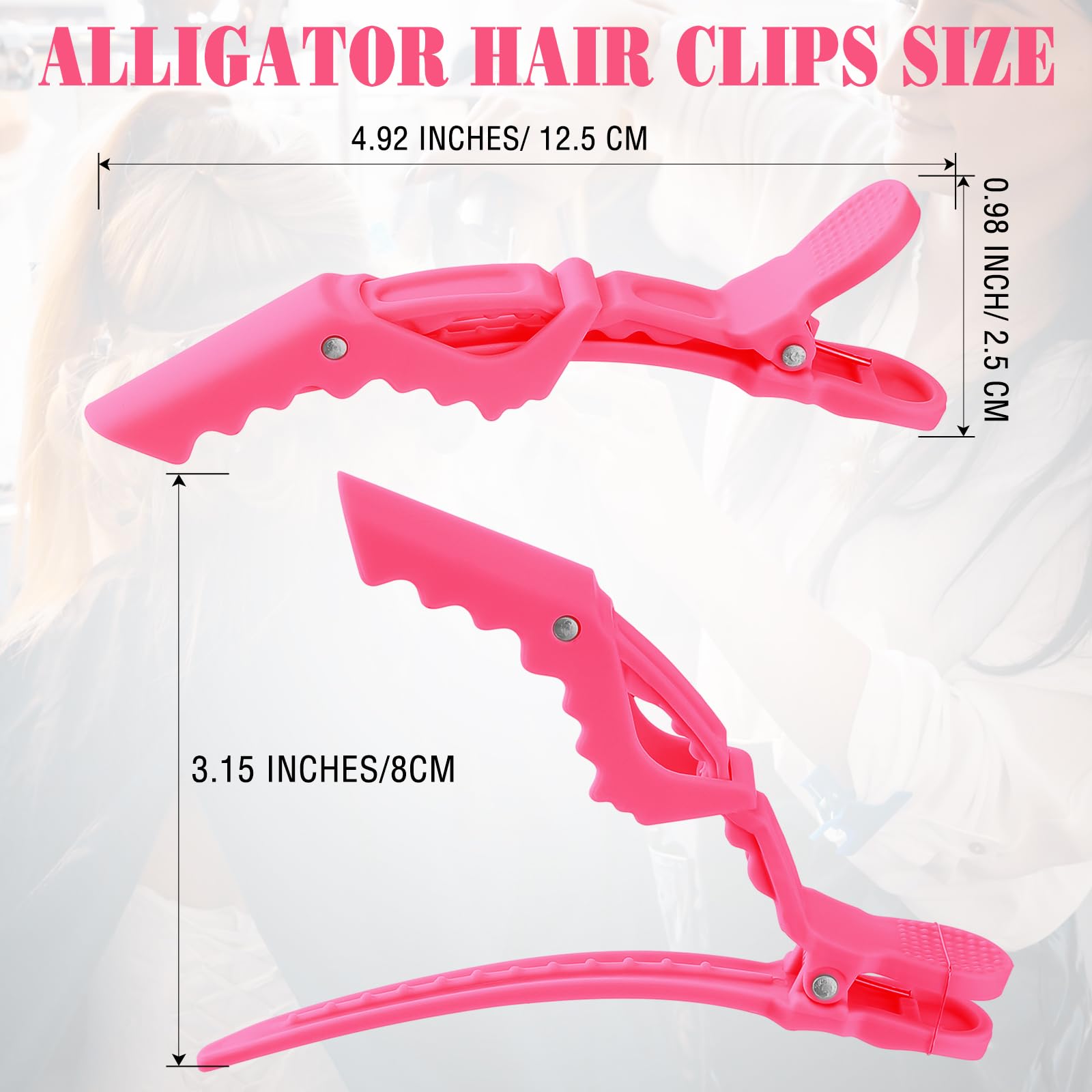 Havawish pink gradient clips secure hair firmly without slipping in any style.