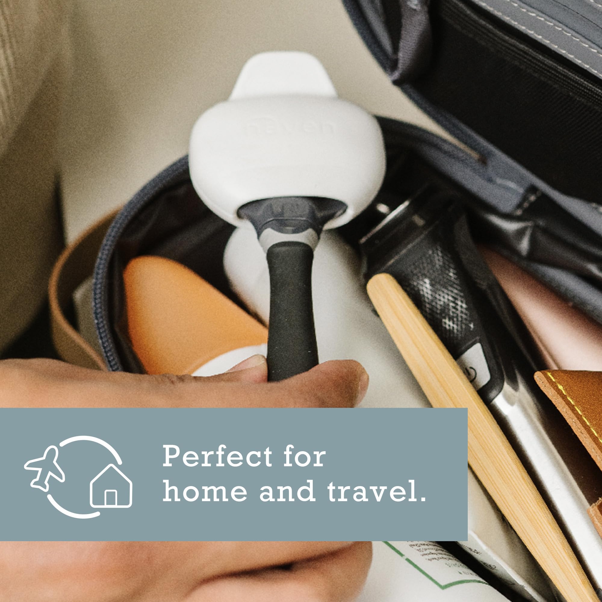 Haven travel-size protector fits in toiletry kits