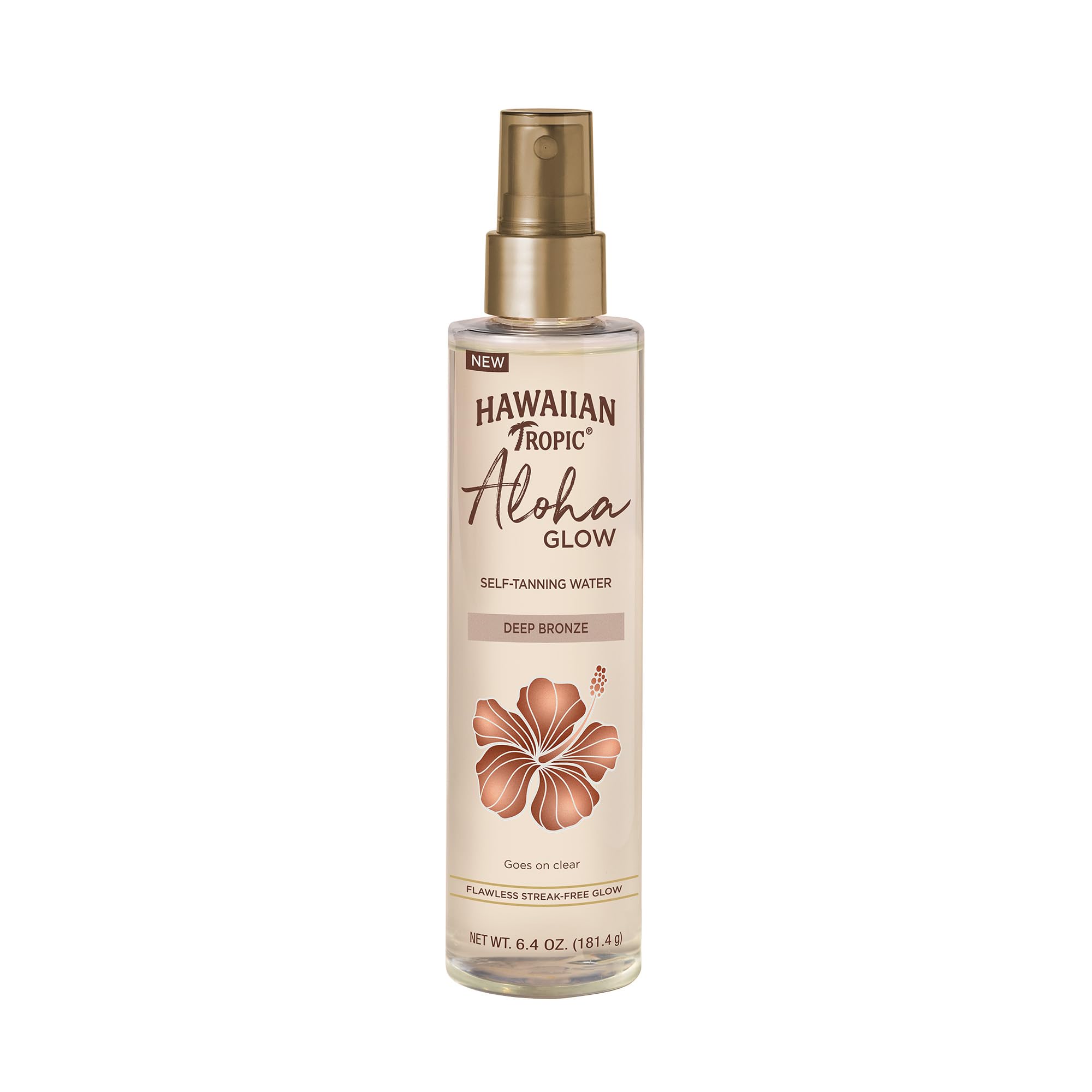 Hawaiian Tropic Aloha Glow Water: botella bronceado suave e hidratación ligera.