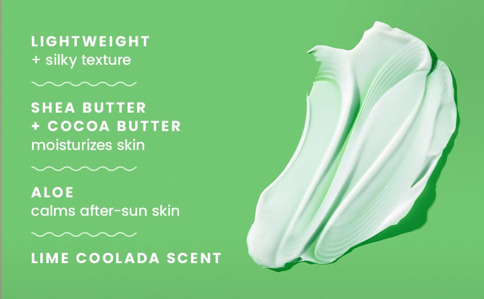 Hawaiian Tropic Lime Coolada pos-sol, frasco doble, ideal para viajes.