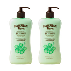 Hawaiian Tropic Lime Coolada pos-sol, botella frontal, hidrata tras el sol.