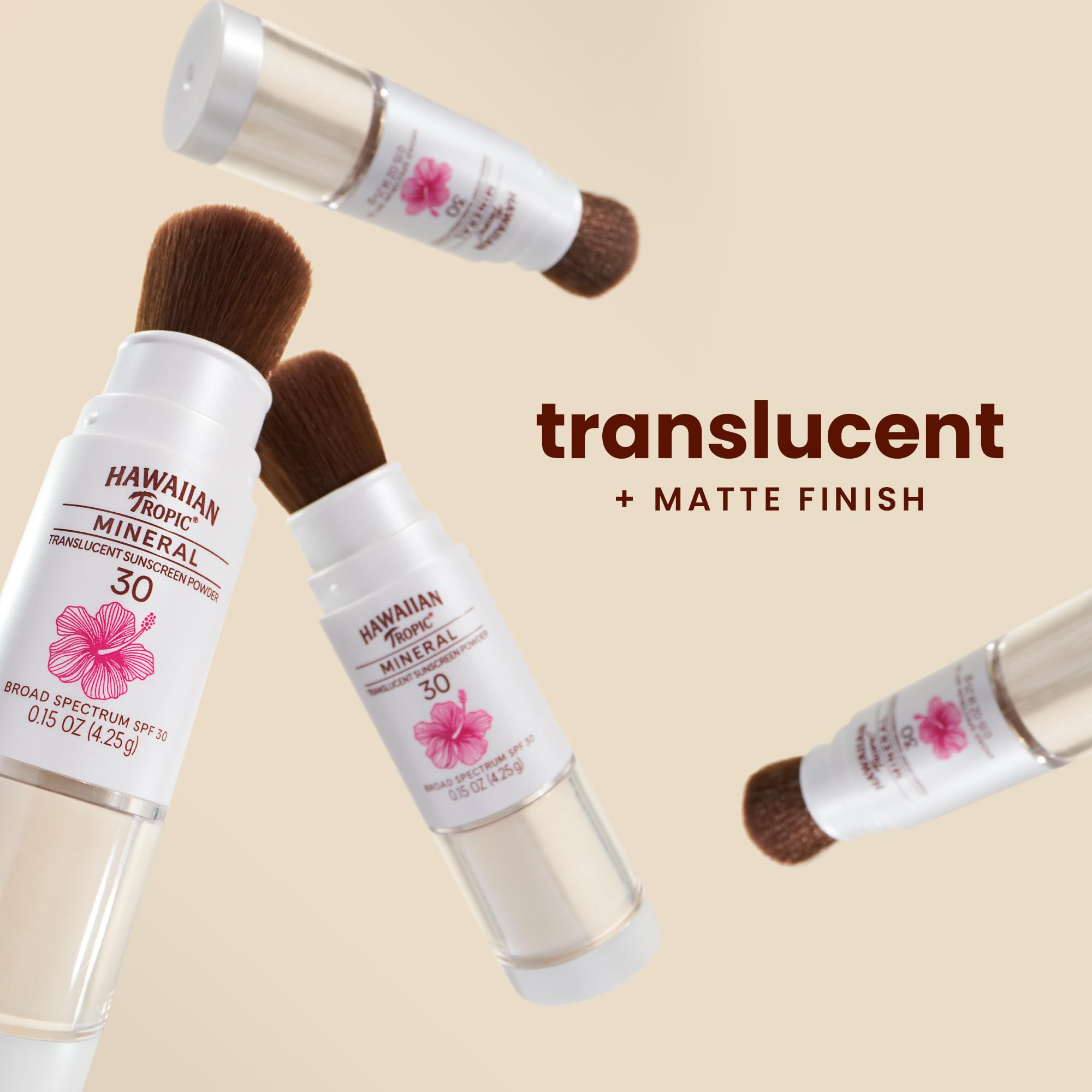 Formato de viaje de Hawaiian Tropic, retoques simples durante el día.