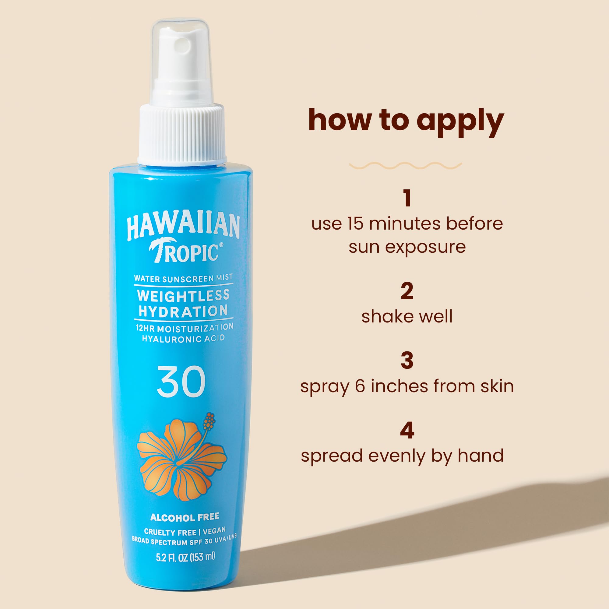 Hawaiian Tropic Proteccion amplia SPF30 para uso diario.