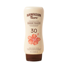 Protección SPF 30 de Hawaiian Tropic Sheer Touch en botella tropical mango