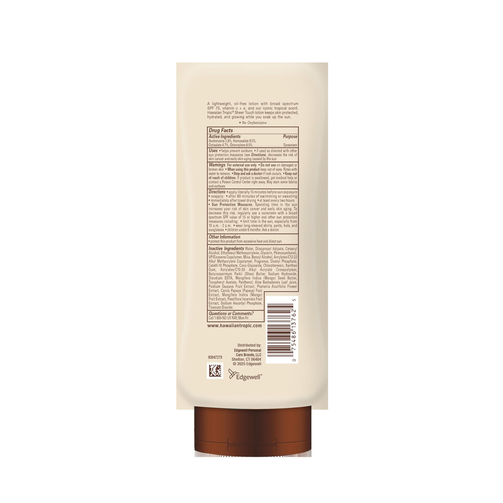 Uso diario de Hawaiian Tropic Sheer Touch con maquillaje