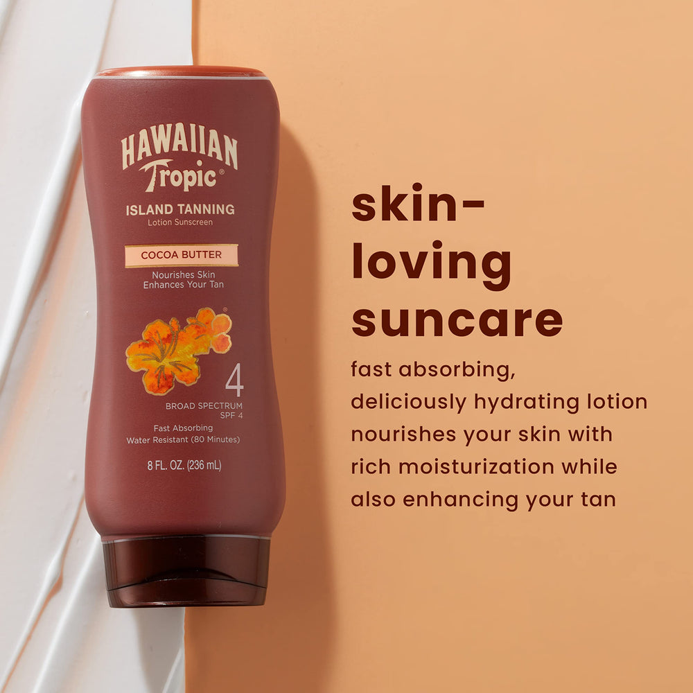Textura cremosa de Hawaiian Tropic para aplicar fácilmente.