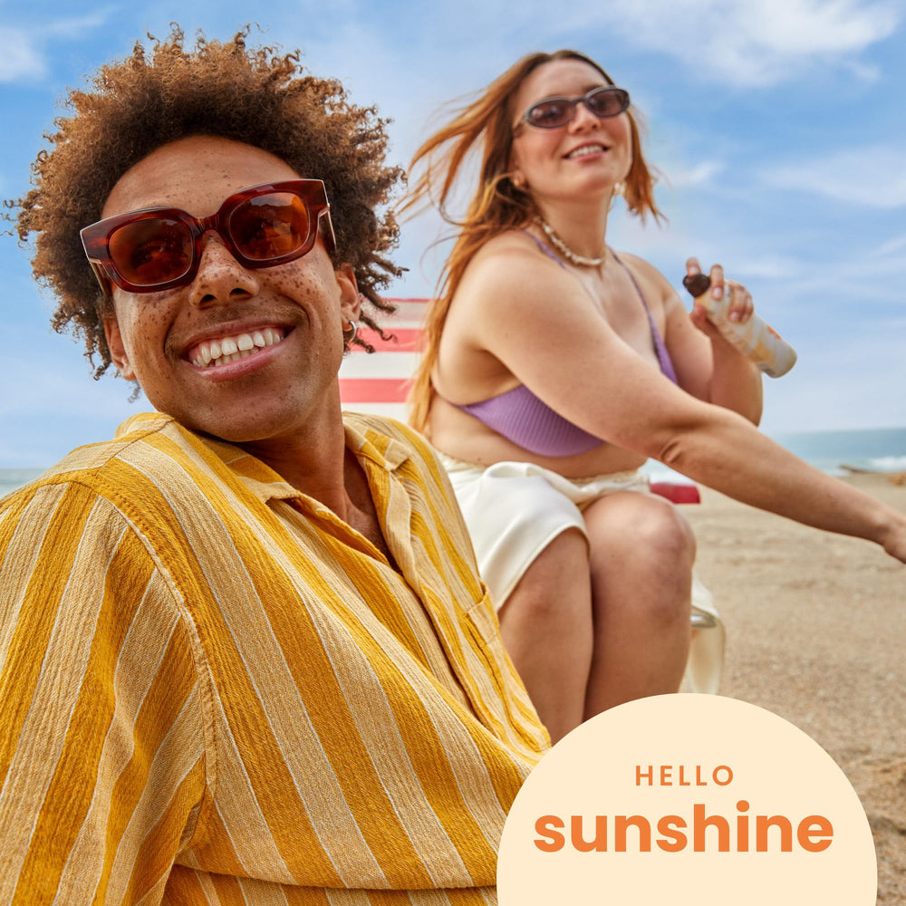 Hawaiian Tropic Weightless Hydration spray with twist-lock cap enables mess-free use.