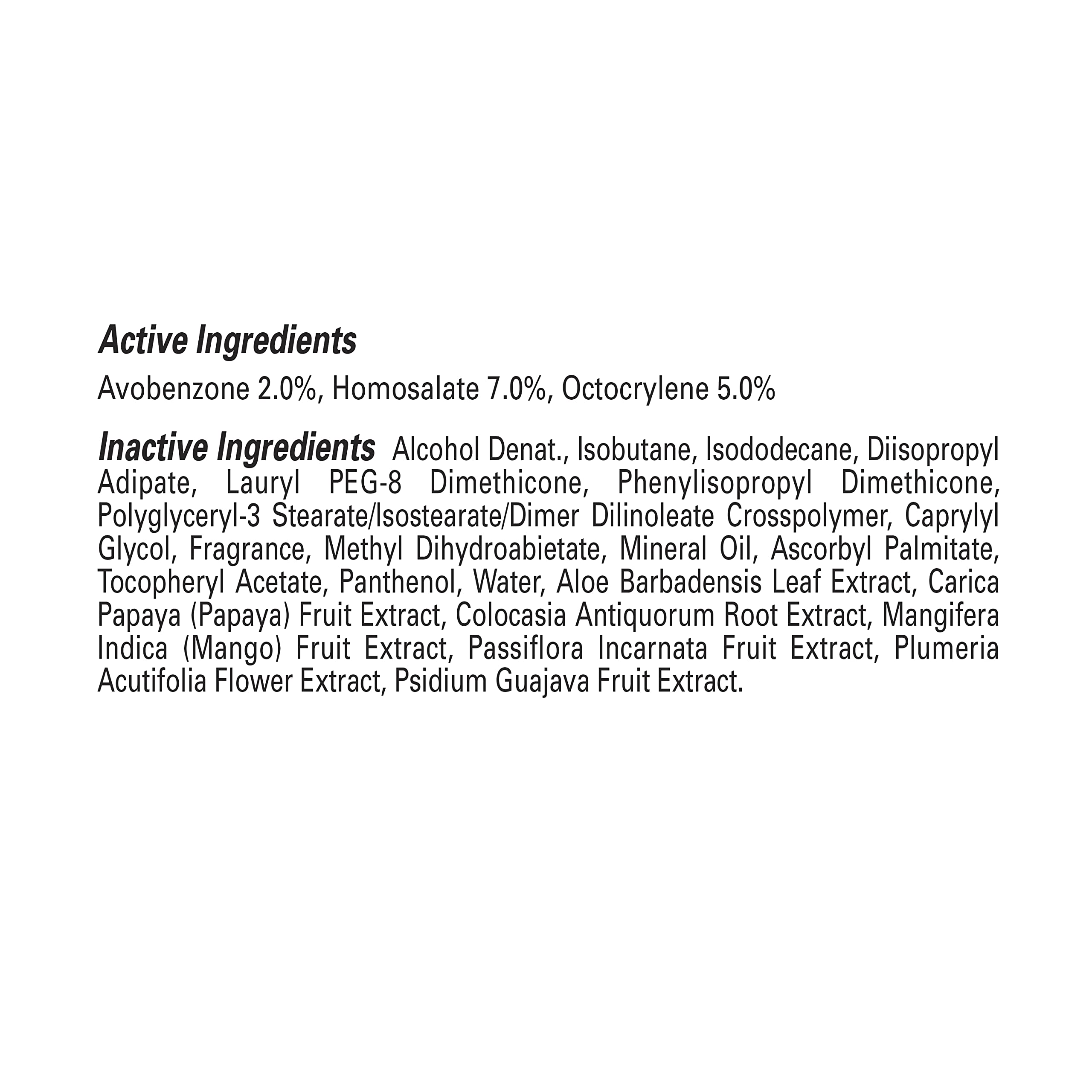 Protección de amplio espectro UVA/UVB de Hawaiian Tropic para uso diario