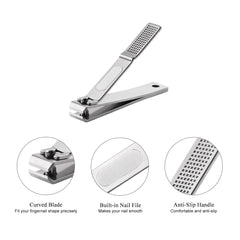 HAWATOUR toenail clipper with sharp edge for thick nails.