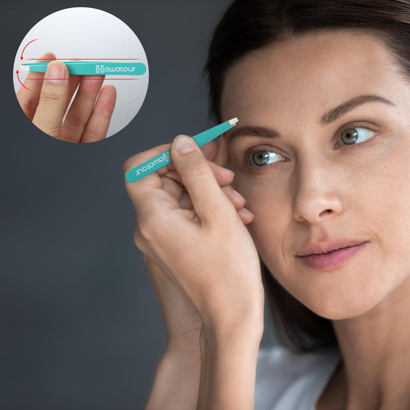 HAWATOUR silicone-cap tips protect and keep tweezers clean.