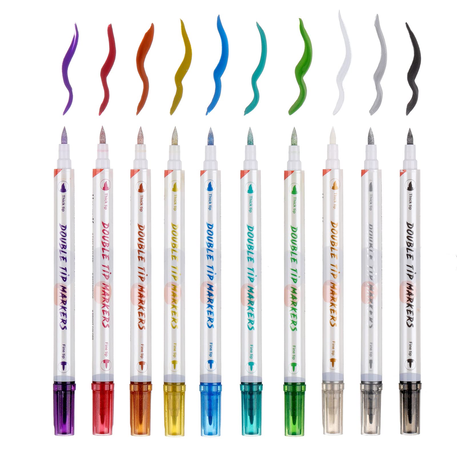 HAWINK broad-tip and fine-tip markers enable bold fills and intricate details