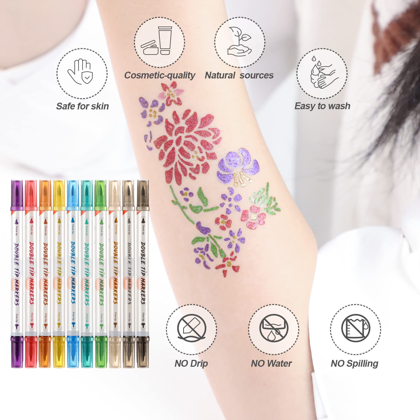 HAWINK tattoo ink washes away with soap and water