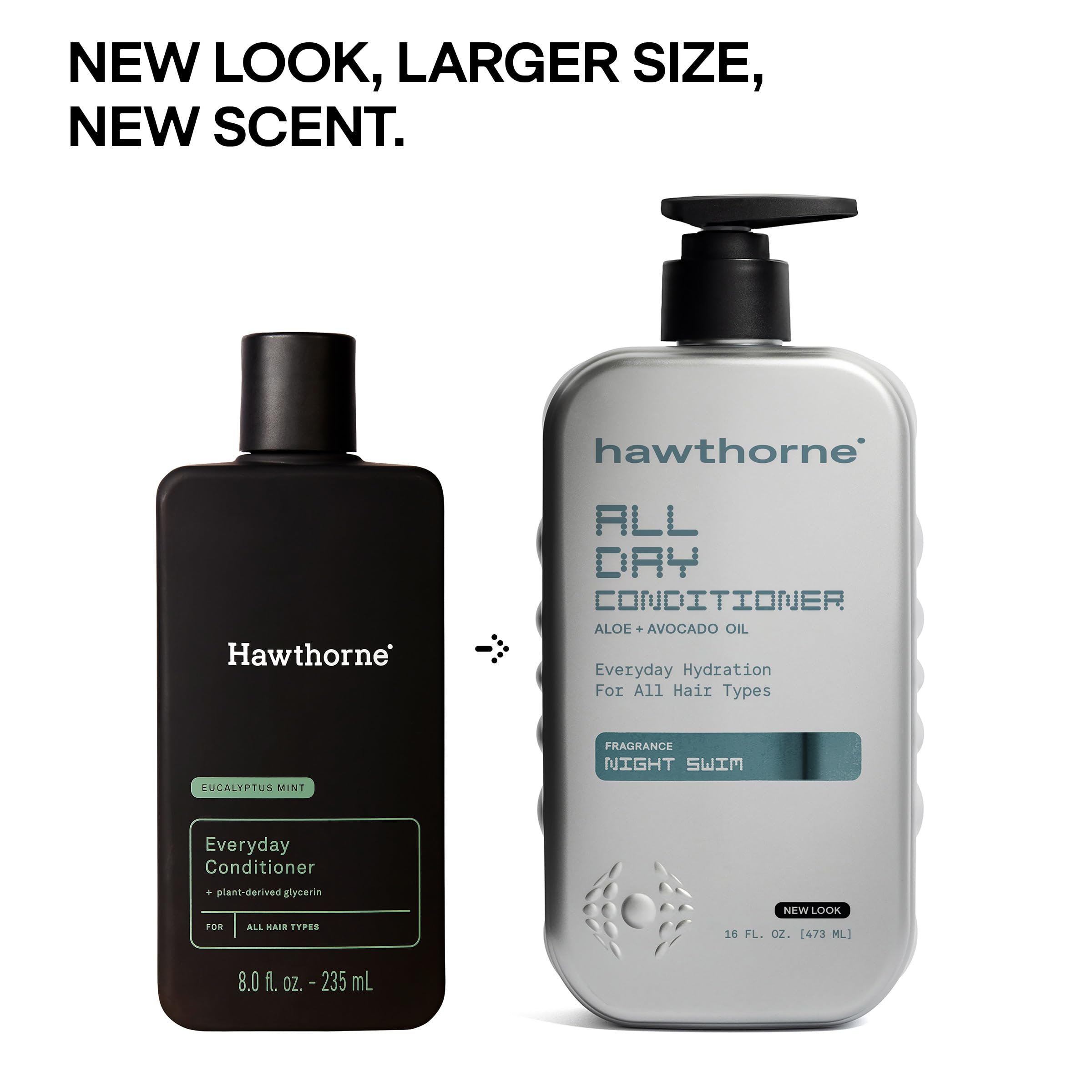 Hawthorne sulfate-free label on bottle emphasizing clean formula.