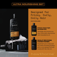 Hawthorne Ultra Nourishing Conditioner bottle delivering scalp refreshment and moisture balance.