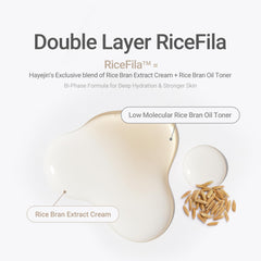 HAYEJIN RiceFila Toner, piel-vidriosa: efecto luminoso para una apariencia radiante.