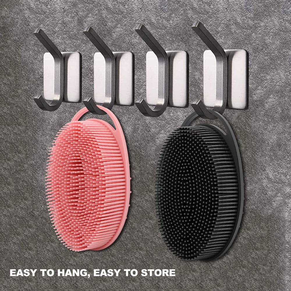 HAYSNA silicone scrubber bristles create quick foam for cleansing.
