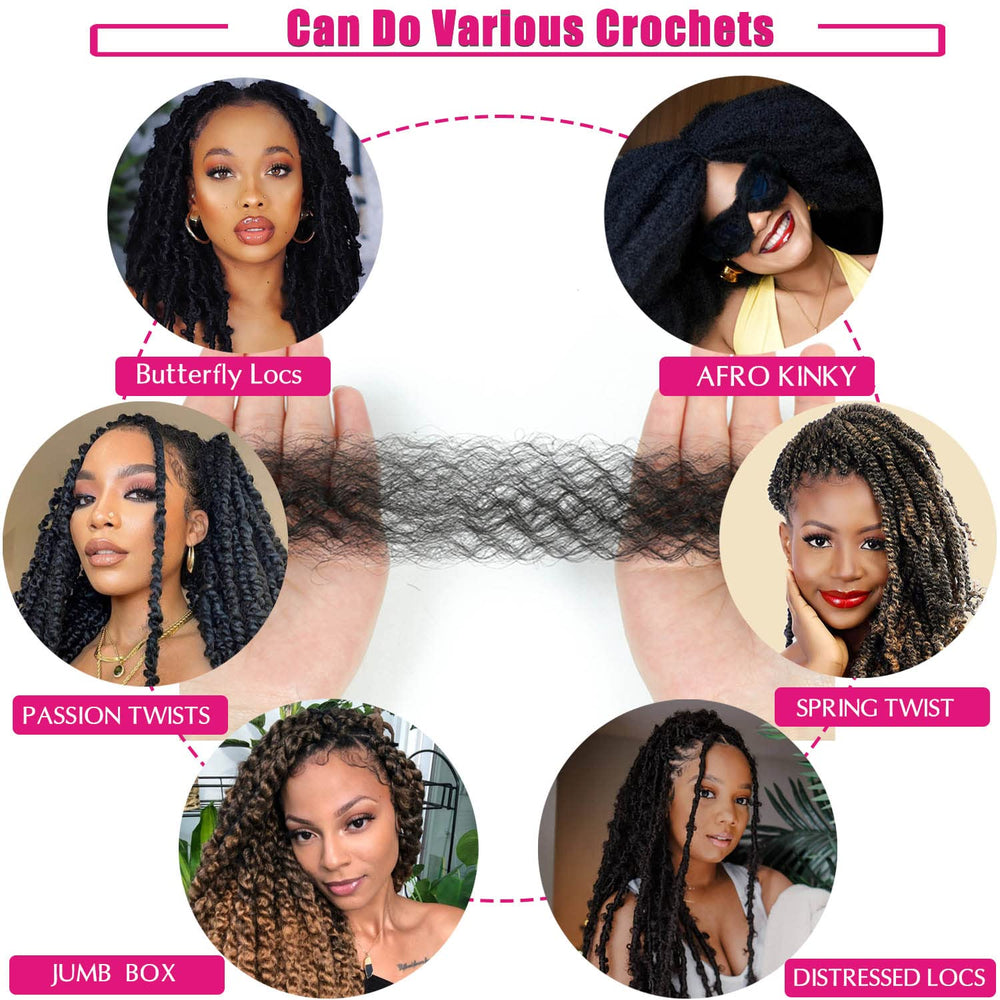 Hbegant Afro Twist 24in 3-pack wash care tips.