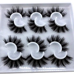 HBZGTLAD 3D faux mink lashes create depth for evening looks.