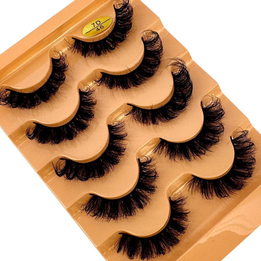 HBZGTLAD Cross Fluffy Lashes 5 pairs add fullness and soft texture.