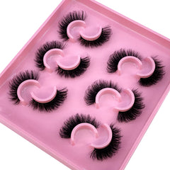 HBZGTLAD natural strip lashes lifestyle shot highlights seamless blend with natural lashes.