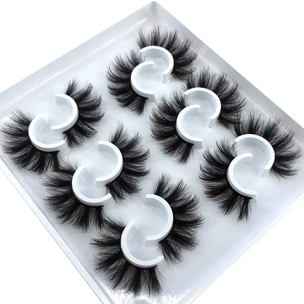 HBZGTLAD fluffy false eyelashes provide natural-25mm volume for daily wear.