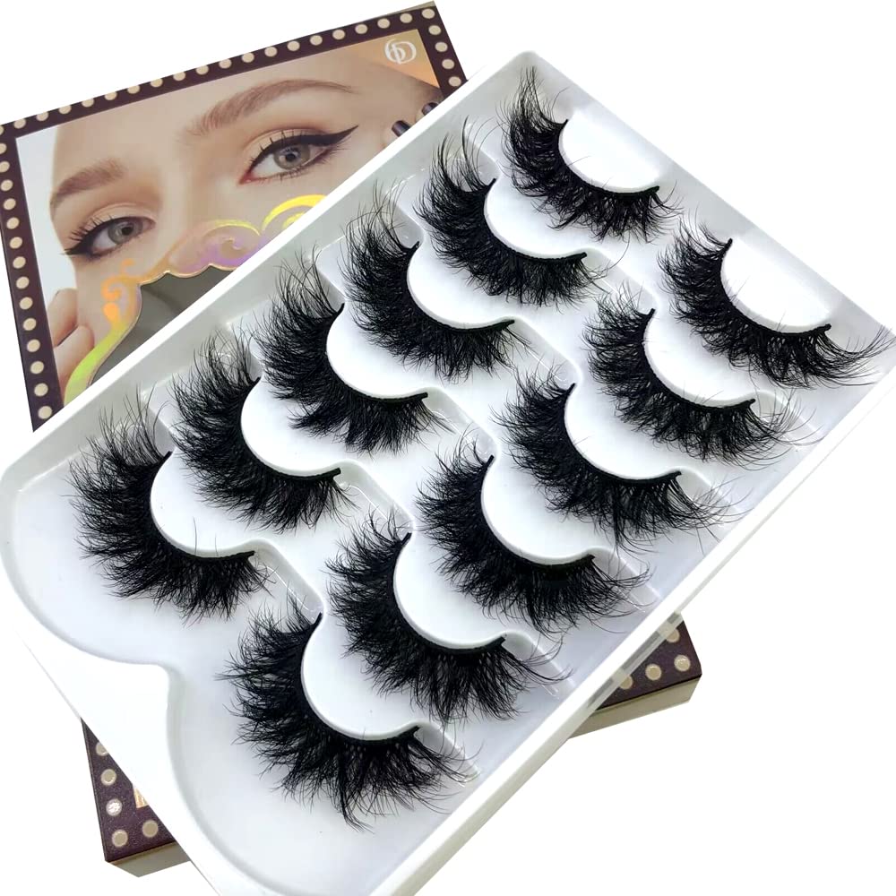 HBZGTLAD fluffy false eyelashes reveal natural 3D mink texture for fuller daytime eyes