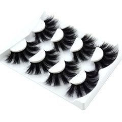 HBZGTLAD Wispy cross fluffy 25mm lashes for bold eyes