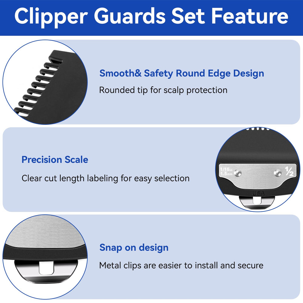 HCLSY Wahl guard set, nylon durable material for professional use.