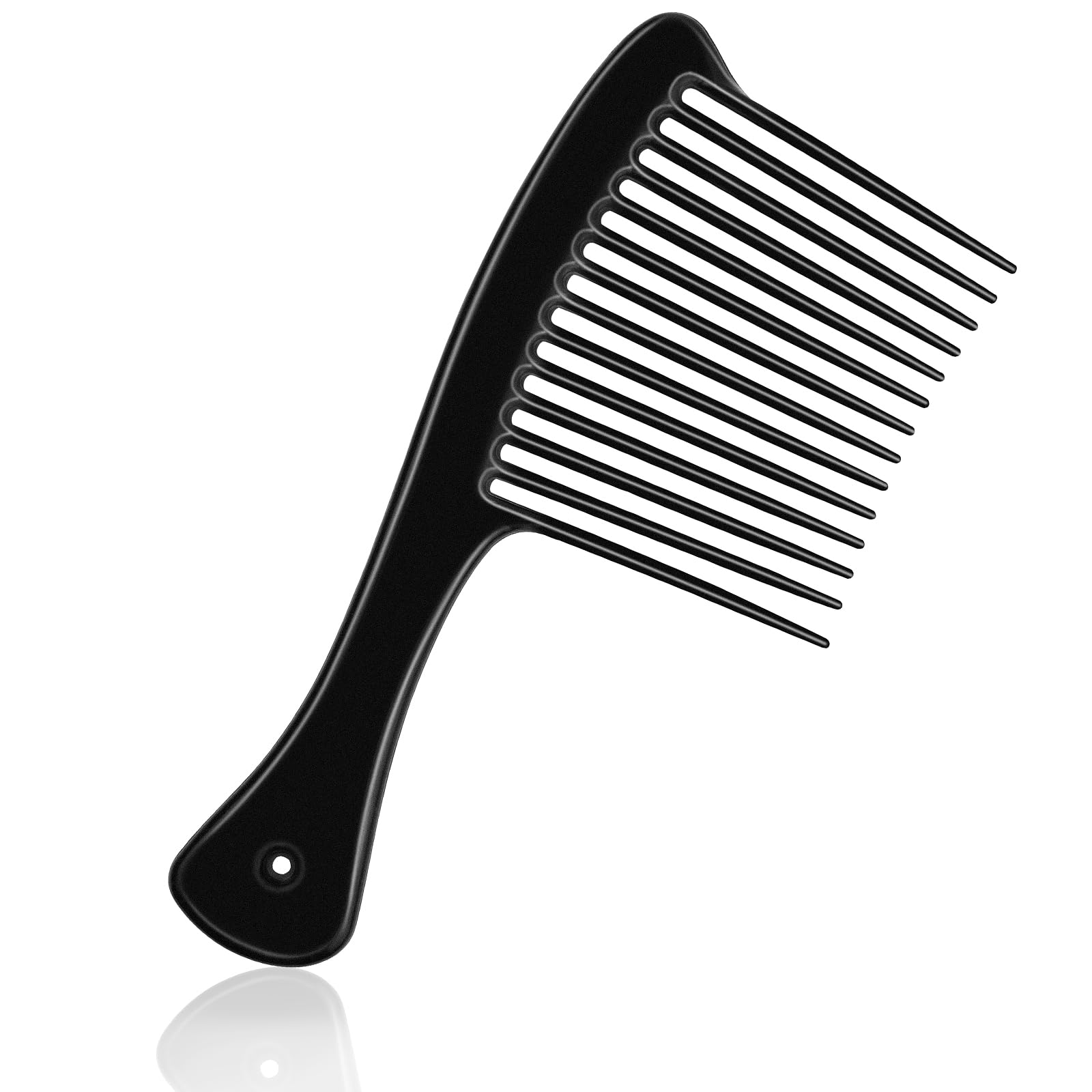 HDAJY black wide-tooth comb for gentle detangling on wet or dry hair.