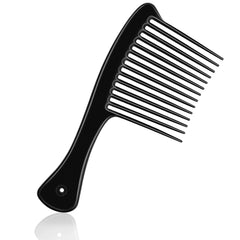 HDAJY black wide-tooth comb for gentle detangling on wet or dry hair.