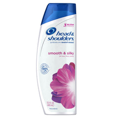 Head & Shoulders Smooth & Silky: botella de champú lista para uso diario y sin caspa.