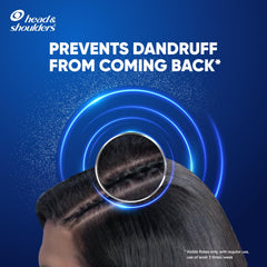 Head & Shoulders label closeup showing menthol freshness and anti-dandruff focus