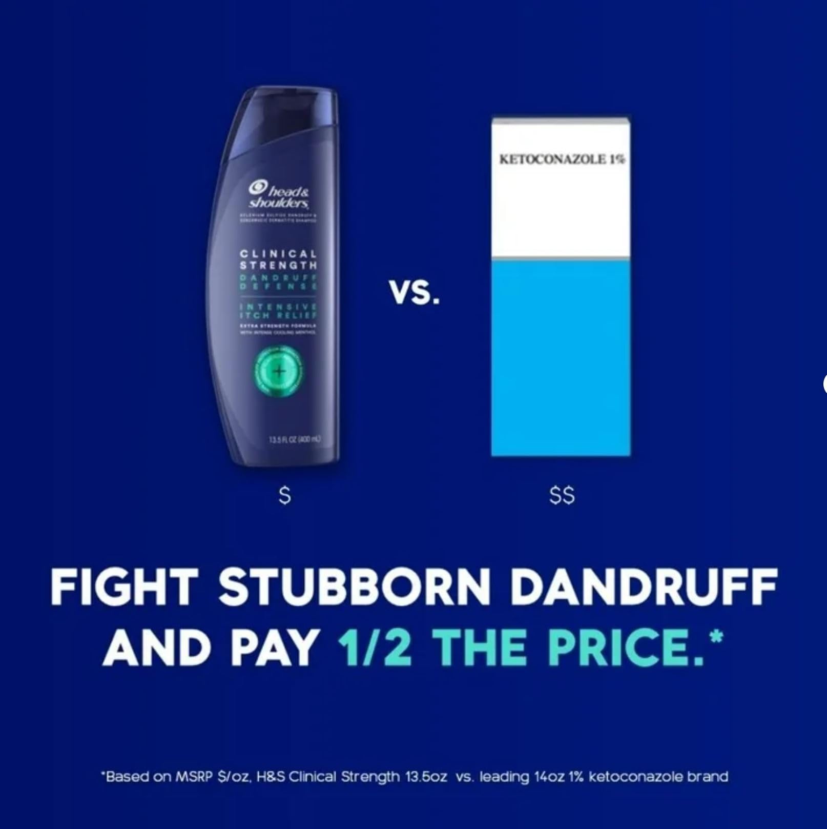 Head & Shoulders, pack de dos botellas para control duradero de la caspa.