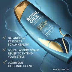 Head & Shoulders Royal Oils conditioner bottle ready to nourish curly hair
